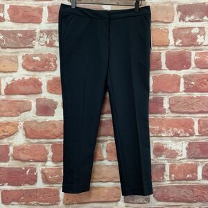 Amanda + Chelsea Capri Pants Women's Size 4 Navy Blue Casual Stretchy Zip Up